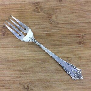 Lunt Rondelay Sterling Silver Salad Fork Rose Design 1963 Flatware